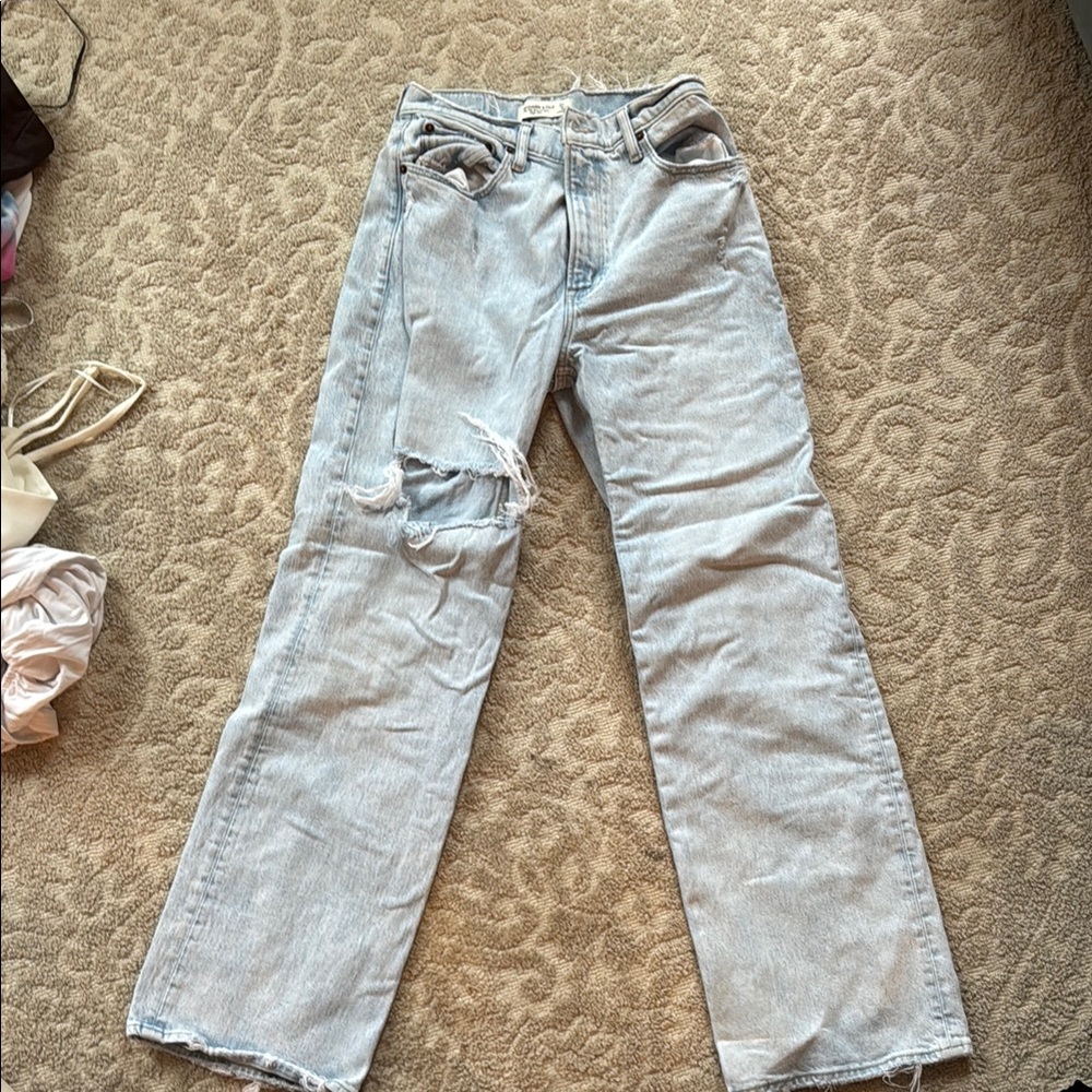 Abercrombie & Fitch Blue Straight Leg Jeans